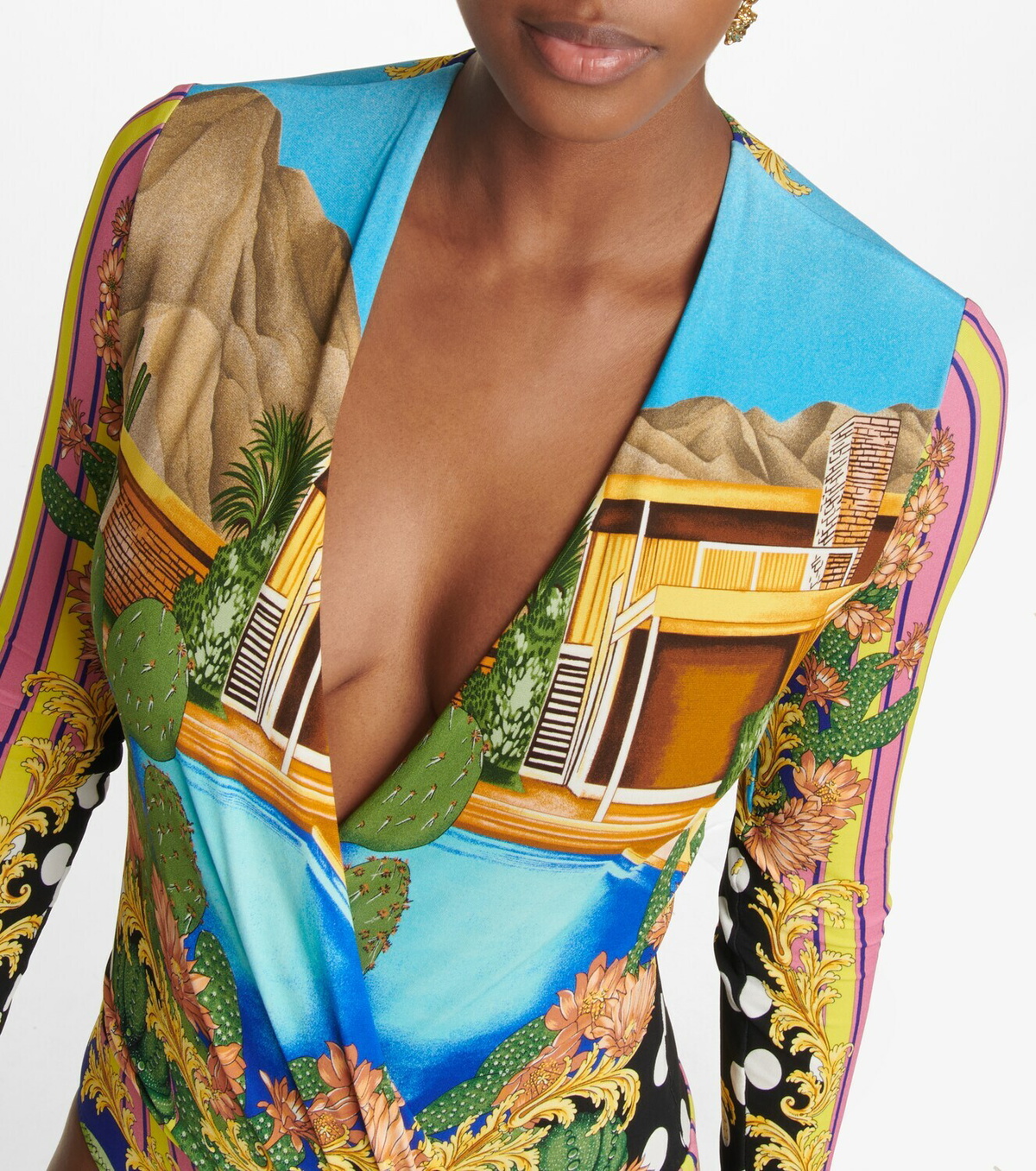 Medusa Palm Springs Minidress in Multicoloured - Versace