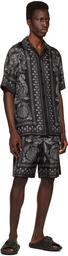 Versace Black Barocco Shorts