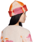 The Elder Statesman Multicolor Rorschach Beanie