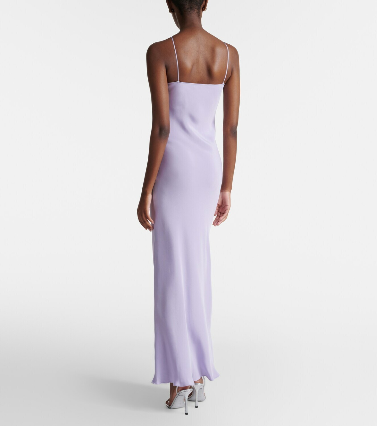 Rodarte Floral-appliqué silk crêpe maxi dress