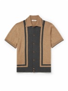 Nudie Jeans - Fabbe Striped Wool and Cotton-Blend Shirt - Brown