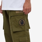 A Bathing Ape Men's Multi Pocket Loose Fit Cargo Pants in Olive Drab