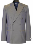 Burberry - Double-Breasted Wool Blazer - Gray