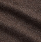 Saman Amel - Slim-Fit Merino Wool Sweater - Brown