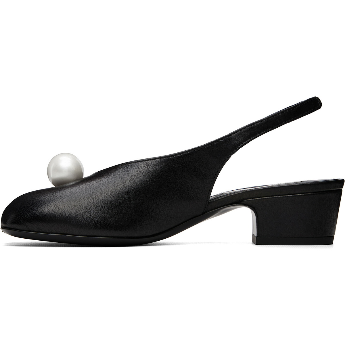 Sandy Liang Black Pearl Slingback 40 Heels