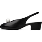 Sandy Liang Black Pearl Slingback 40 Heels