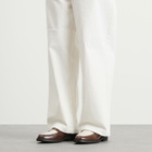 Duke + Dexter Men's Wilde Penny Loafer in Chestnut/White