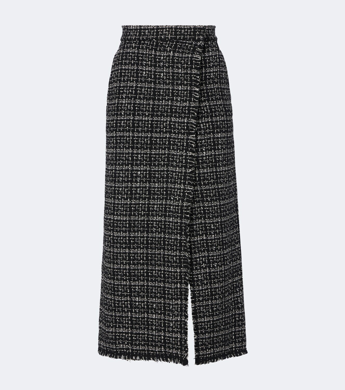 Erdem Checked cotton-blend tweed pencil skirt