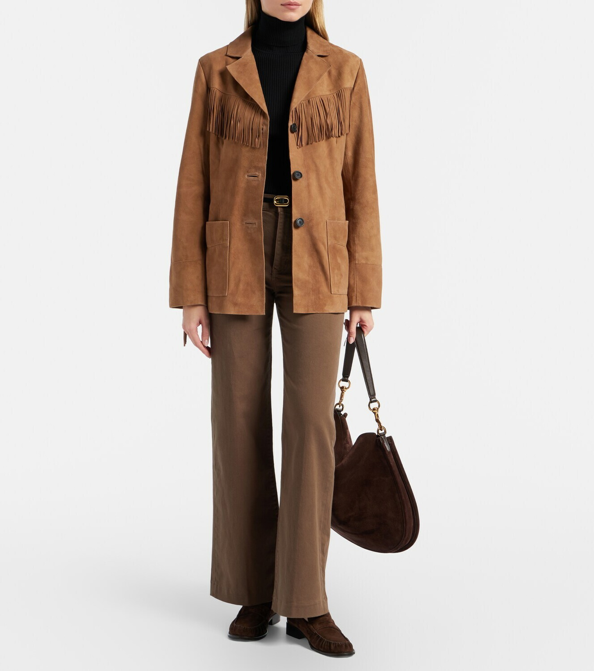 Rixo Fringed suede jacket