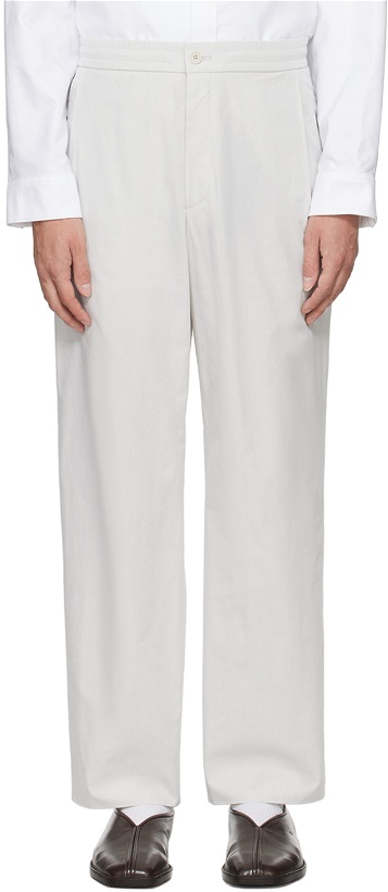 Photo: Solid Homme Gray Pleated Trousers