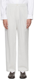 Solid Homme Gray Pleated Trousers