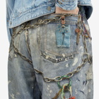 Acne Studios Women's Baggy Print Jeans in Mid Blue