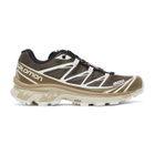 Salomon Brown and Beige XT-6 Advanced Sneakers