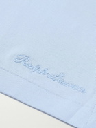Ralph Lauren Purple label - Logo-Embroidered Cotton-Lisle T-Shirt - Blue