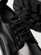 ALEXANDER MCQUEEN - Spazzolato Leather Derby Shoes - Black