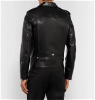 SAINT LAURENT - Slim-Fit Leather Biker Jacket - Black