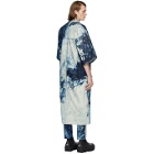 S.R. STUDIO. LA. CA. Indigo SOTO Hand-Bleached Denim Long Kimono