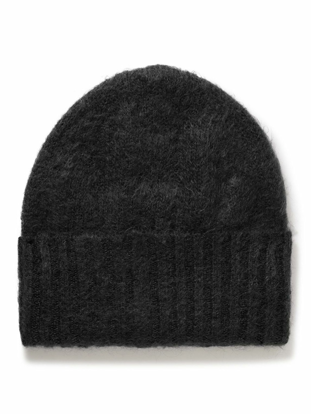 Photo: Auralee - Brushed Mohair and Wool-Blend Beanie