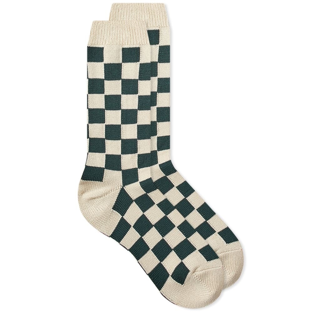 RoToTo Checkerboard Crew Socks