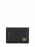 TOM FORD - Soft Grain Leather Card Holder W/logo