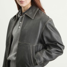 DUNST Women's Drizzler Leather Jacket in Brushed Black