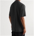 Y-3 - Logo-Print Cotton-Piqué Polo Shirt - Gray