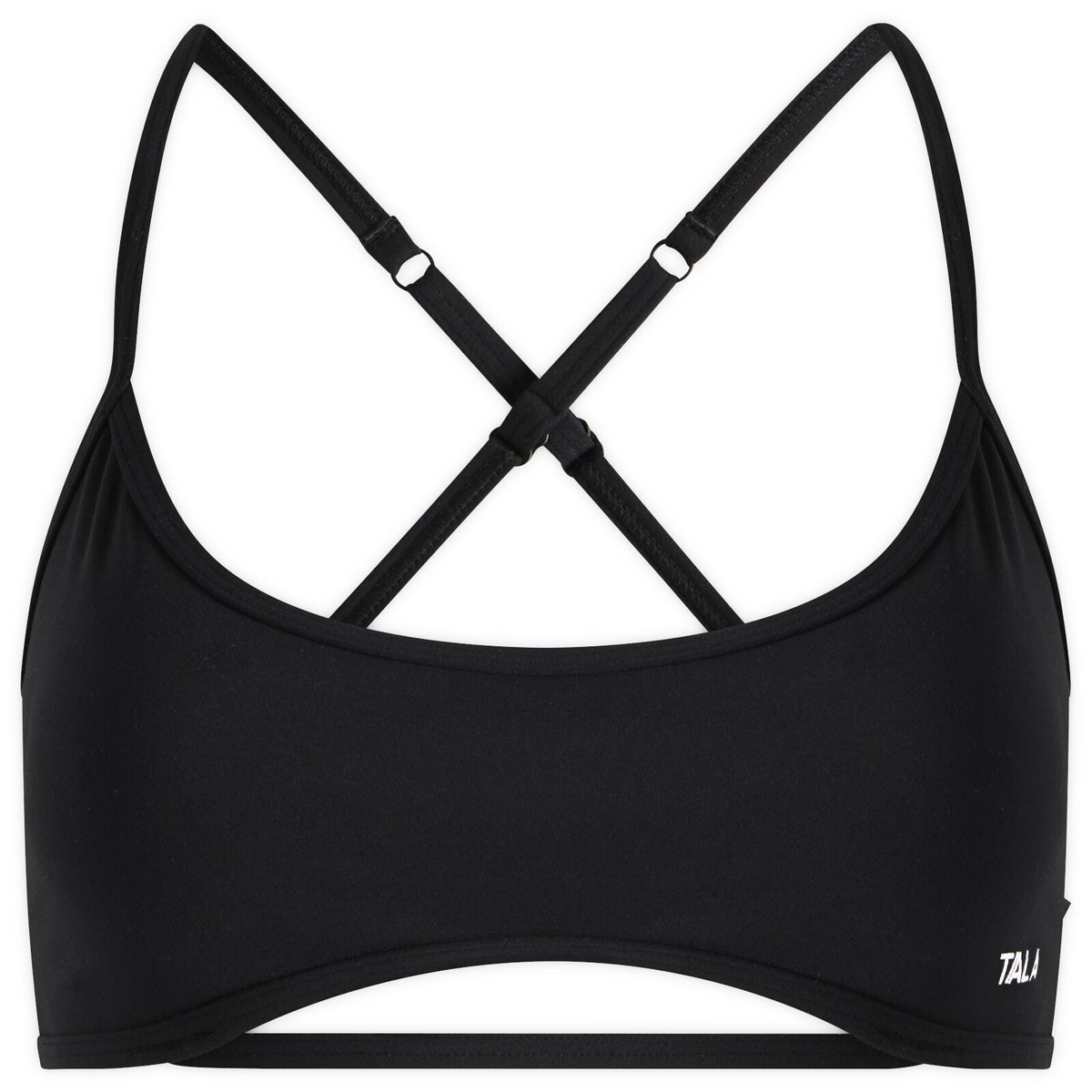 TALA Women's DayFlex Strappy Back Sports Bra in Shadow Black