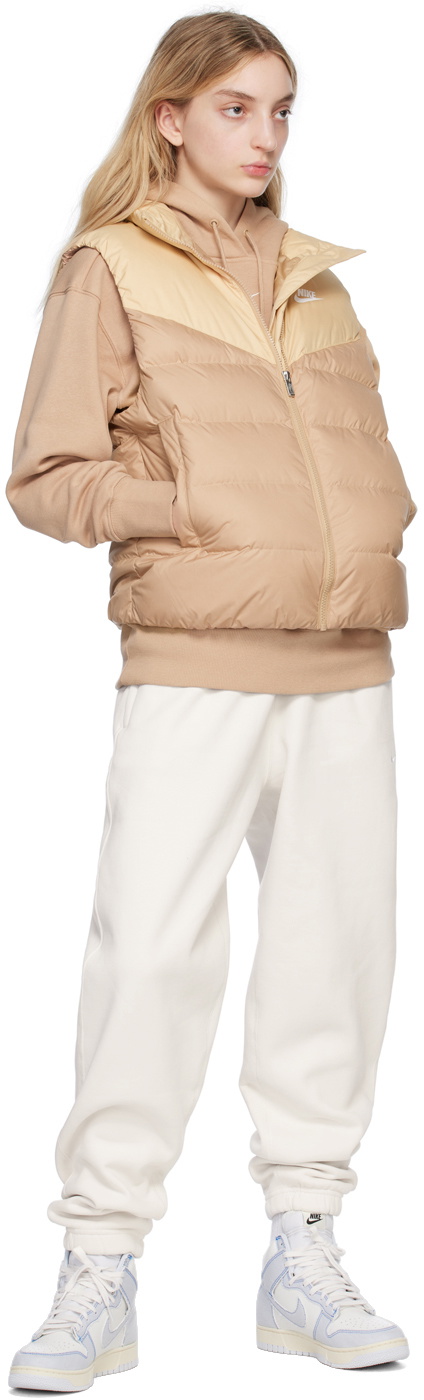Nike Tan Sportswear Therma-Fit Windrunner Down Vest