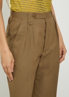 Maison Margiela Tailored Straight-leg Wool Trousers Brown
