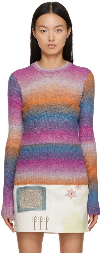 Photo: MCQ Multicolor Wool & Mohair Sweater