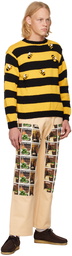 Sky High Farm Workwear Black & Yellow Bee Sweater