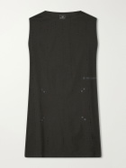 On - Post Archive Faction Zero Perforated Reycled-Jersey Running Top - Black