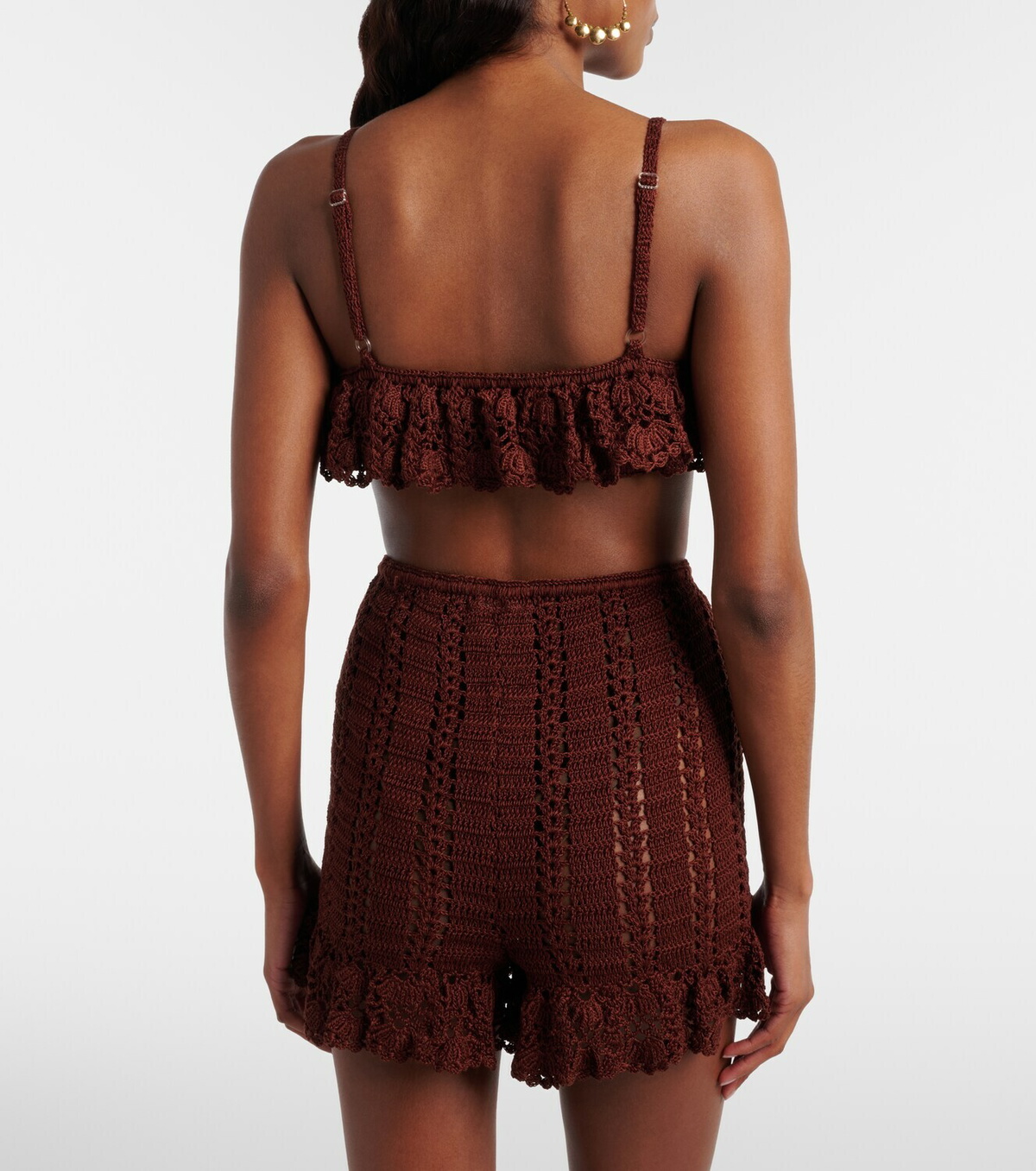 Anna Kosturova Crochet cotton bra top