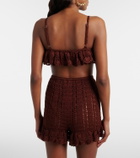 Anna Kosturova Crochet cotton bra top
