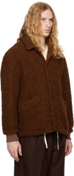 DOCUMENT Brown Wool Boucle Jacket