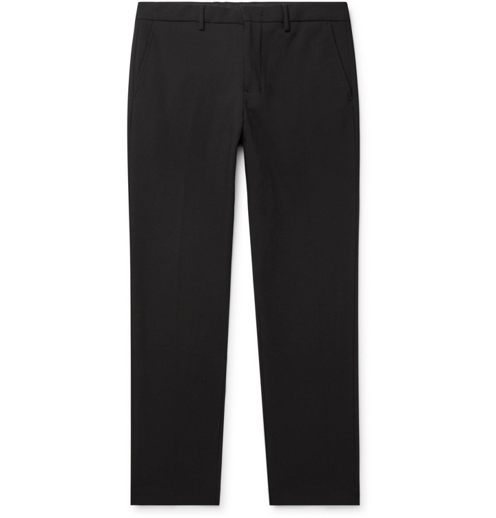 Photo: NN07 - Cade Tapered Flannel Trousers - Black