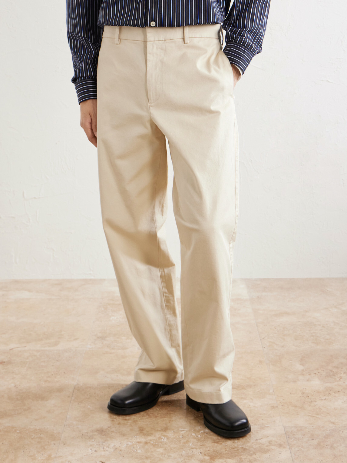 Barena - Wide-Leg Cotton-Blend Gabardine Trousers - Neutrals