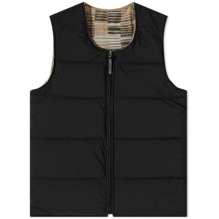Photo: Kestin Hare Men's Kestin Fala Reversible Vest in Black Jacquard