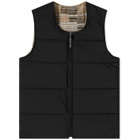 Kestin Hare Men's Kestin Fala Reversible Vest in Black Jacquard