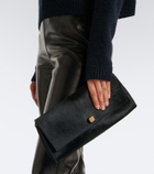 Khaite Audrey Medium calf hair clutch