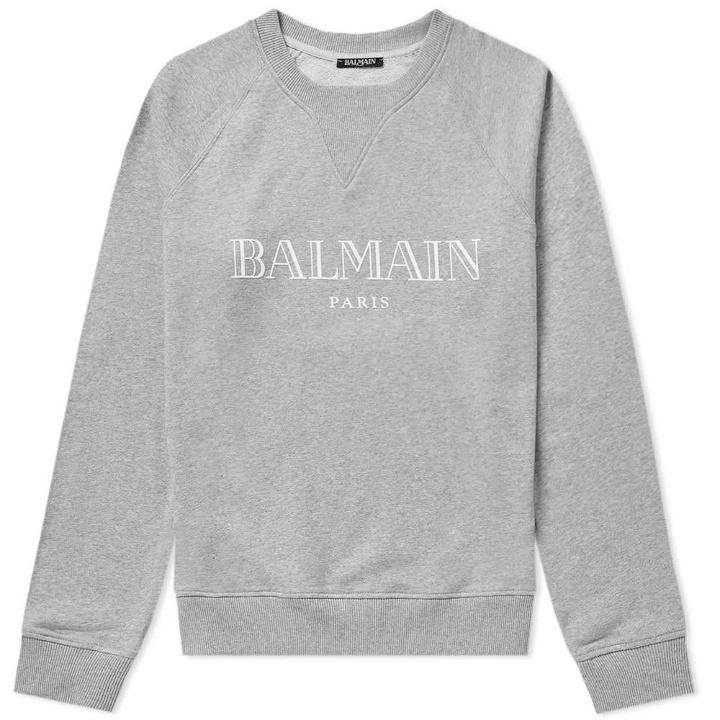 Photo: Balmain Paris Logo Raglan Sweat Grey