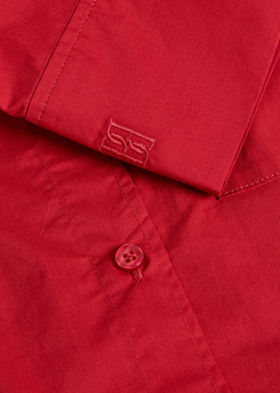 BY Malene Birger Derris Cotton Shirt Red