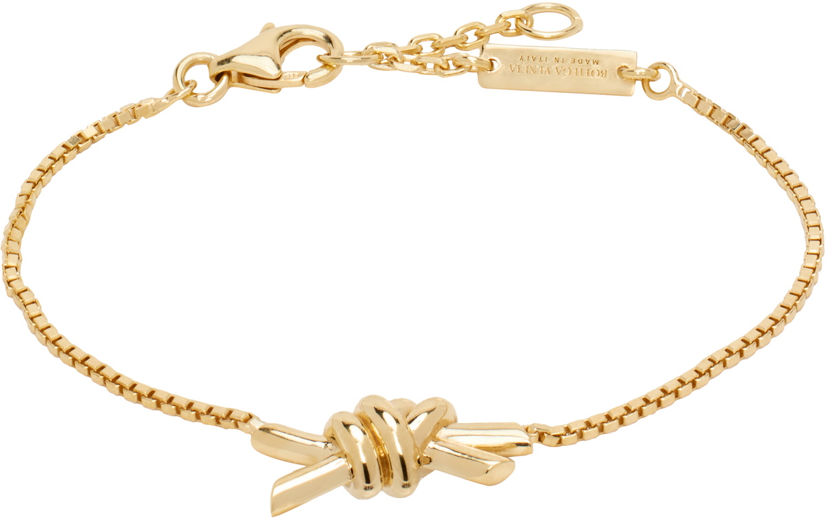 Bottega Veneta Gold Knot Bracelet