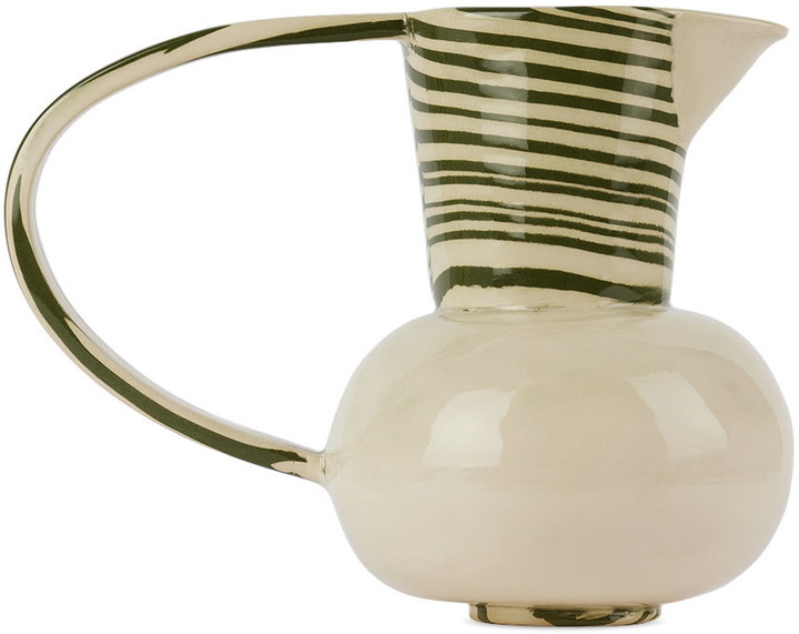 Photo: Henry Holland Studio SSENSE Exclusive Green & White Stripe Water Jug