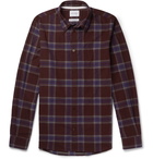 Norse Projects - Osvald Slim-Fit Checked Cotton-Flannel Shirt - Men - Burgundy