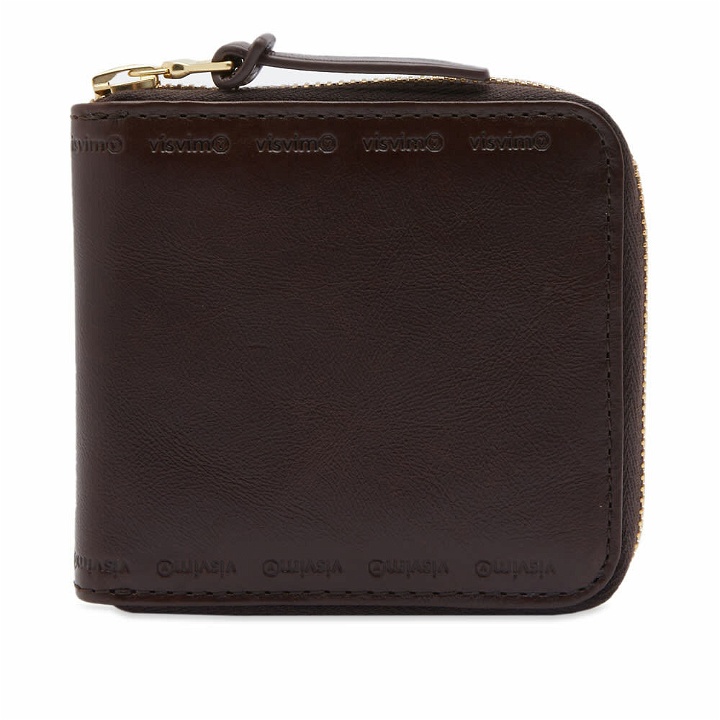 Photo: Visvim Men's Leather Bifold Wallet in Dark Brown