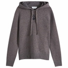 Alexander McQueen Men's Fade Effect Hoodie in Grey Melange/Rust