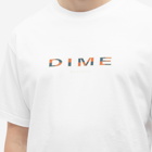 Dime Men's Block Font T-Shirt in White