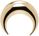 Marine Serre Gold Regenerated Moon Stud Single Earring
