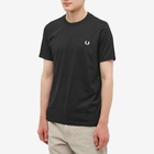 Fred Perry Authentic Men's Ringer T-Shirt in Black